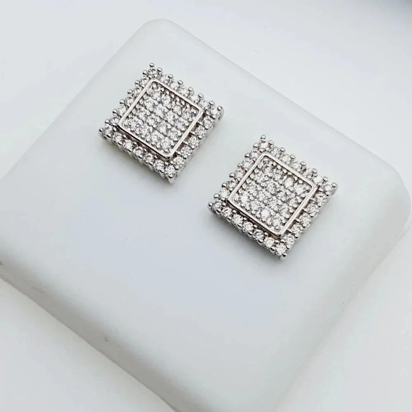 "925 Sterling Silver Plated CZ Earrings, EVBRS441 - Picture 7 of 10